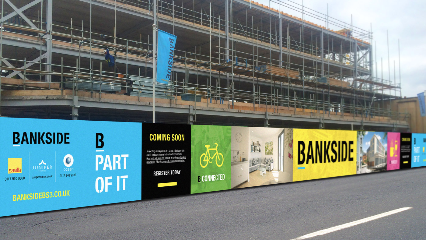 Bankside building site and hoardings