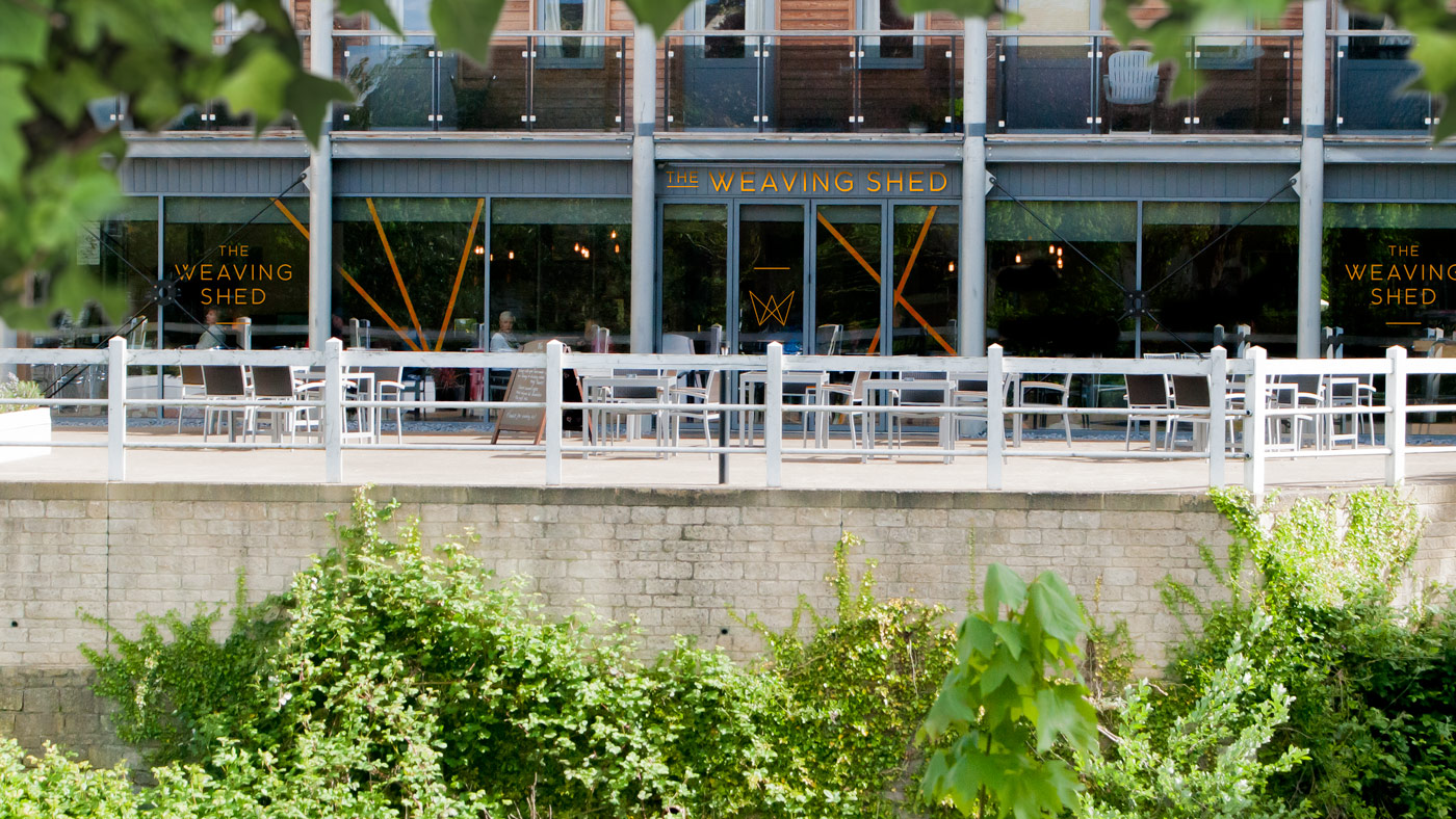 Weaving Shed restaurant view from across the video