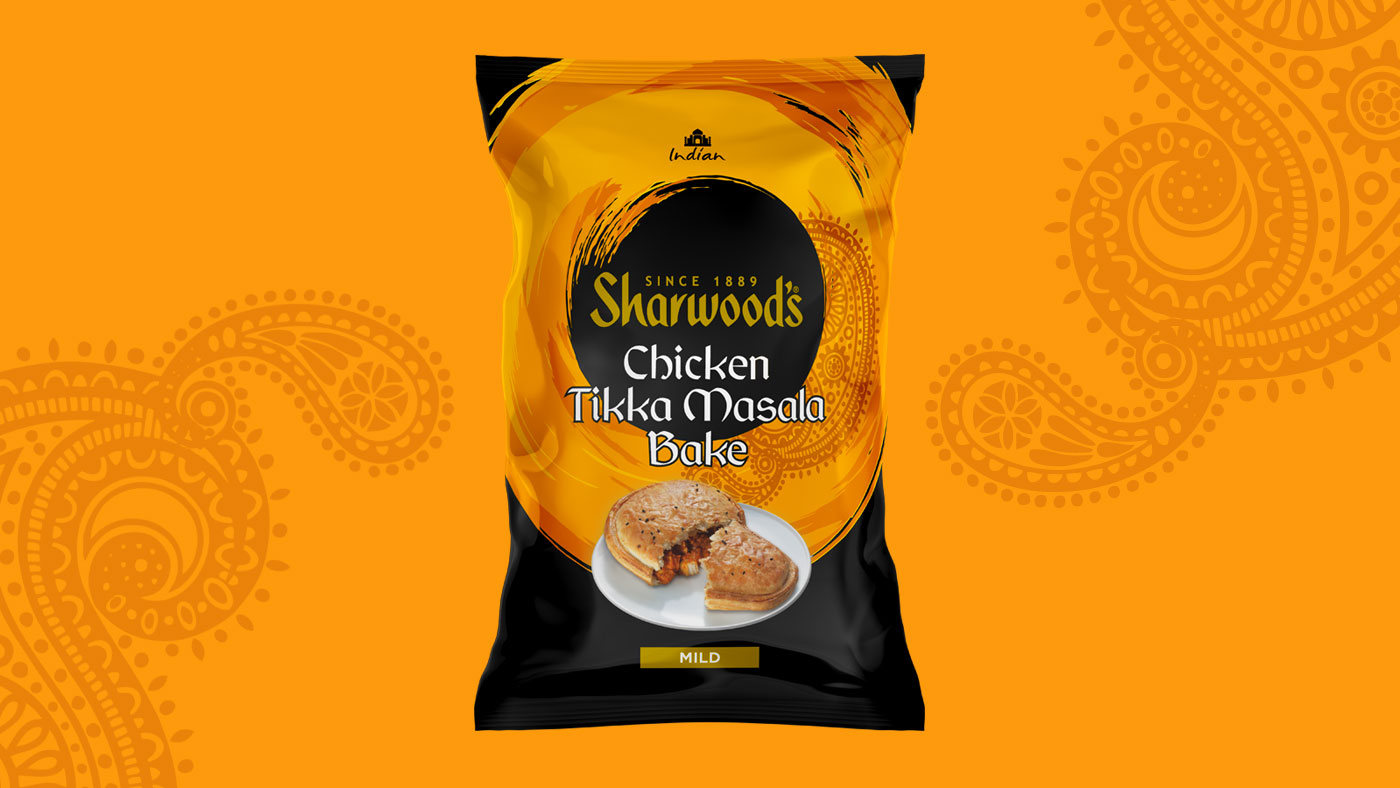 Sharwoods Chicken Tikka Masala slice packaging