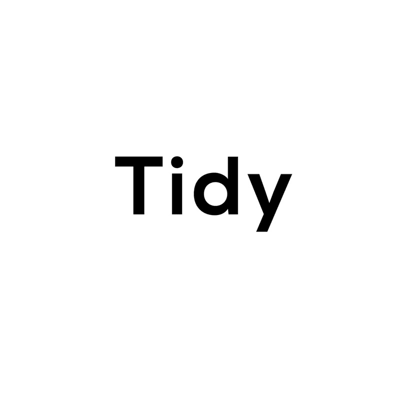 Tidy logo animation